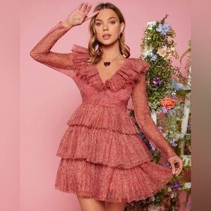 Shein ruffle dress
